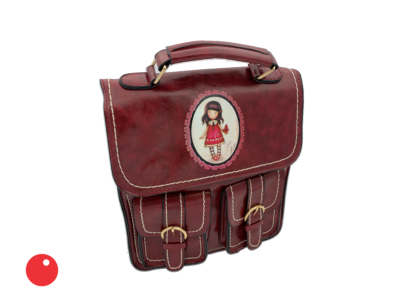 Satchel Handbag Red