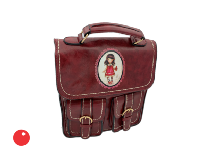 Satchel Handbag Red-02